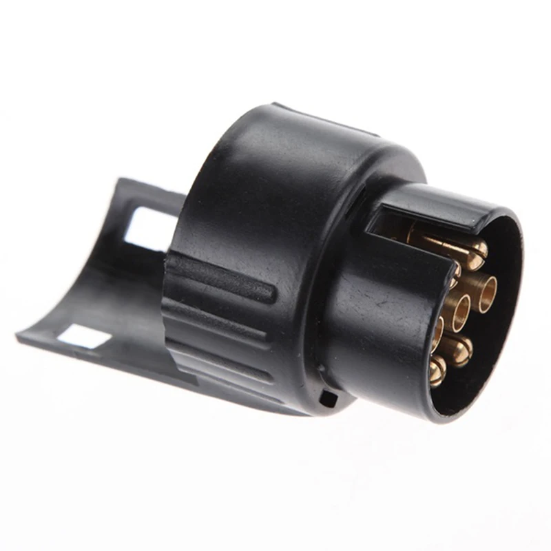 Trailer Plug Adapter 1PC 12V Plastic Towbar Towing Socket Electrical Converter 7 Pin To 13 Pin Caravan Adaptor