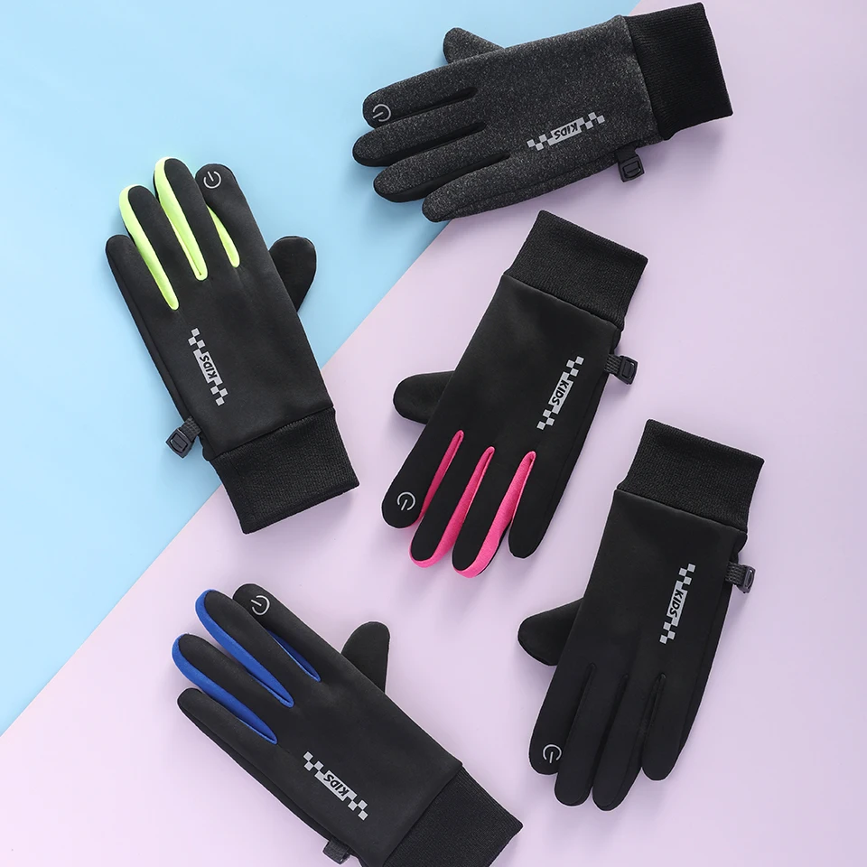 GTUBIKE Kids Winter Gloves Touchscreen Warm Thermal Water-Resistant for Boy Girl Running Cycling Snow Skiing in Cold Weather 6
