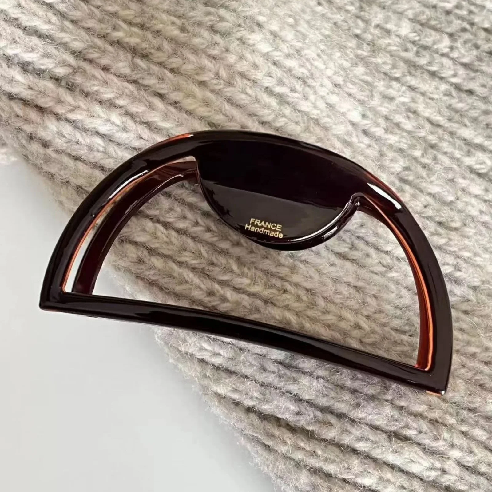 1pc European and American hair accessories hollow acetic acid grip large meatball hair claw