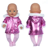 Nouvelle doudoune + Leggings, vêtements de poupée adaptés pour bébé de 18 pouces/43cm, vêtements pour nouveau-né, accessoires de poupée Reborn 4