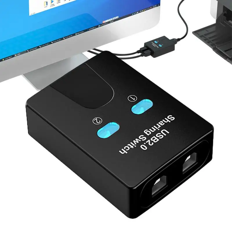 USB Switch Printer Sharing Hub 2 Port