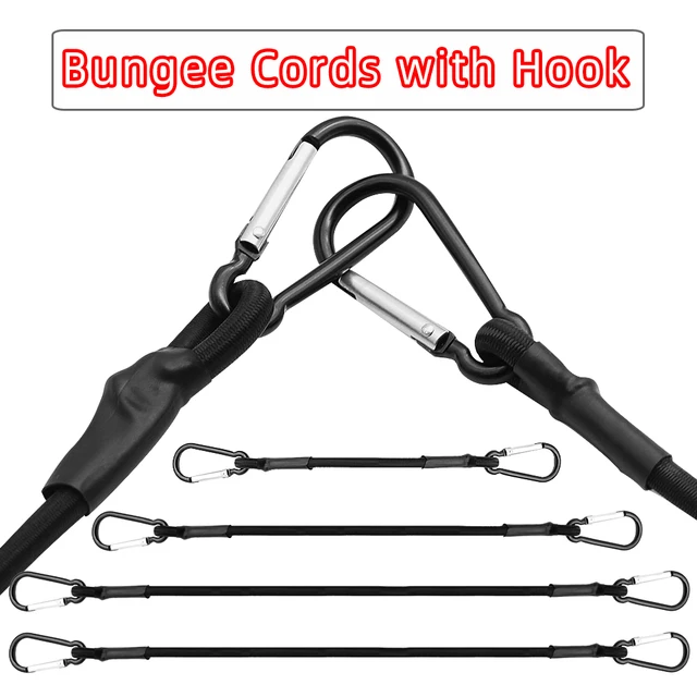 1pc 30/60/90/120/150cm Stretch Elastic Bungee Cords with Hooks lightweight Bikes Rope Tie Car Luggage Roof Rack Strap Hooks 5