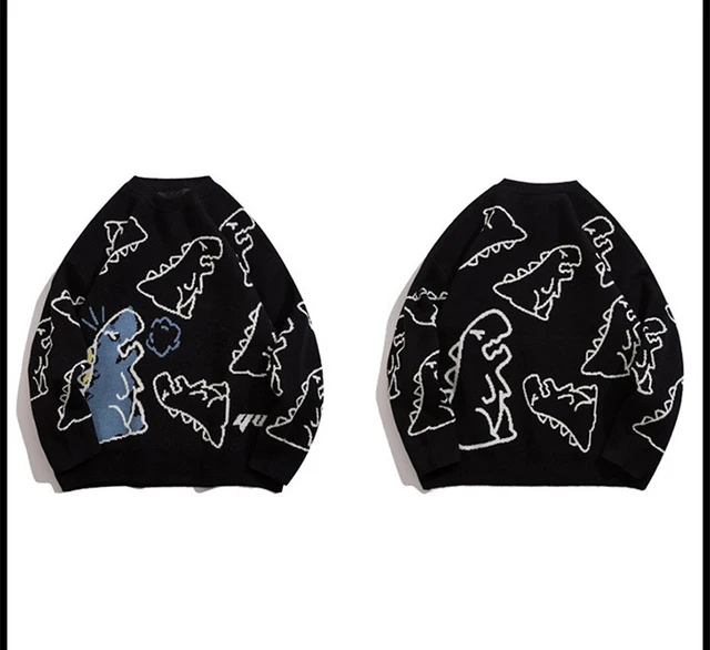 Dinosaur Print Pullover Sweater 11