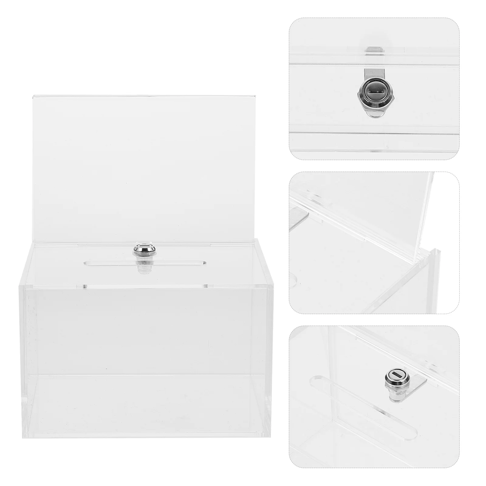 Acrylic Ballot Box Clear Donation Box Office Suggestion Box Acrylic Storage Box Acrylic Case