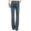 2024 Men's Business Casual Pants Mid Waist Elastic Slim Boot Cut Semi-Flared Four Seasons Bell Bottom Jeans 26-38 2