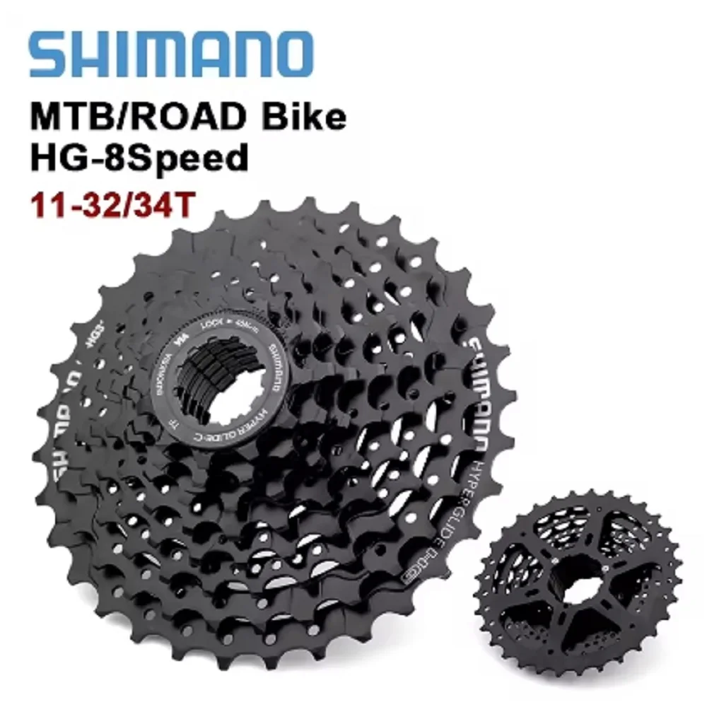 Bicycle Cassette Shimano 8 Speed HG31 CS-HG31-8 11-32/34T Mountain Bike MTB Folding MTB Bike Parts HG31-8