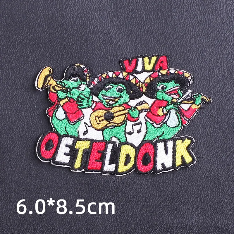 2021 Oeteldonk Carnival Emblem Ironing Applications Patches for Clothing  Embroidery Iron on Letters Custom Patches for Jackets