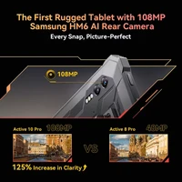 Tablettes robustes Blackview Active 10 Pro 11 pouces 90Hz FHD Réseau 5G MTK 7300 12 Go de RAM 512 Go de ROM Batterie 30000 mAh Caméra 108 MP 4