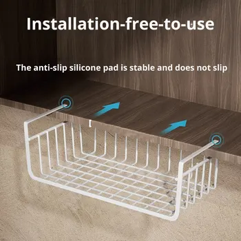 1pc White/Black Hanging Net Basket 2