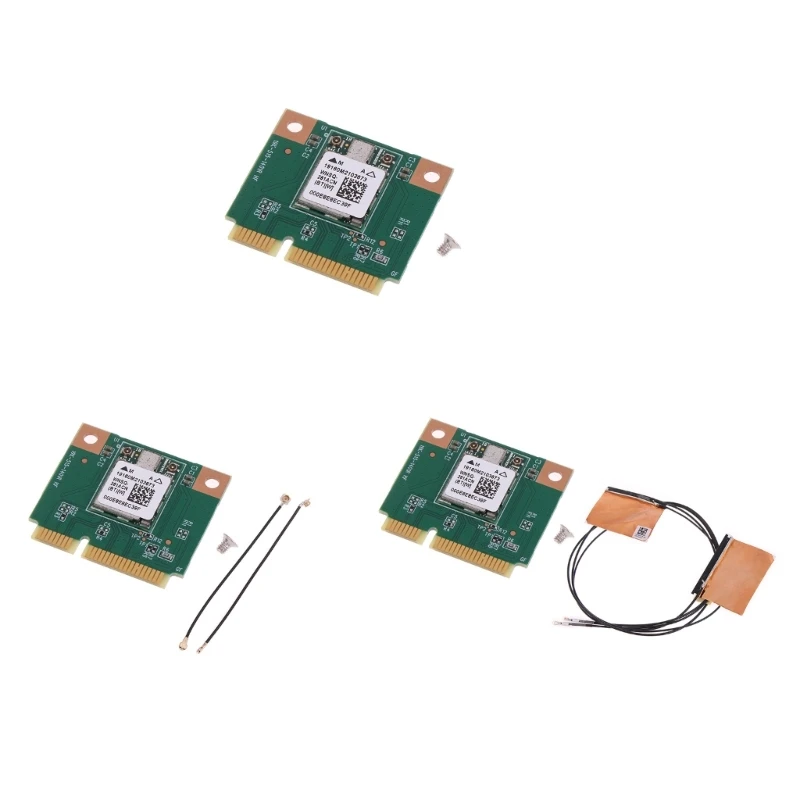 2023 Nuovo Dual Band 2.4 + 5Ghz Compatibile Con Bluetooth 4.2 Half Mini Pcie Wifi Wlan 802.11Ac Scheda Wireless Con Antenne Per
