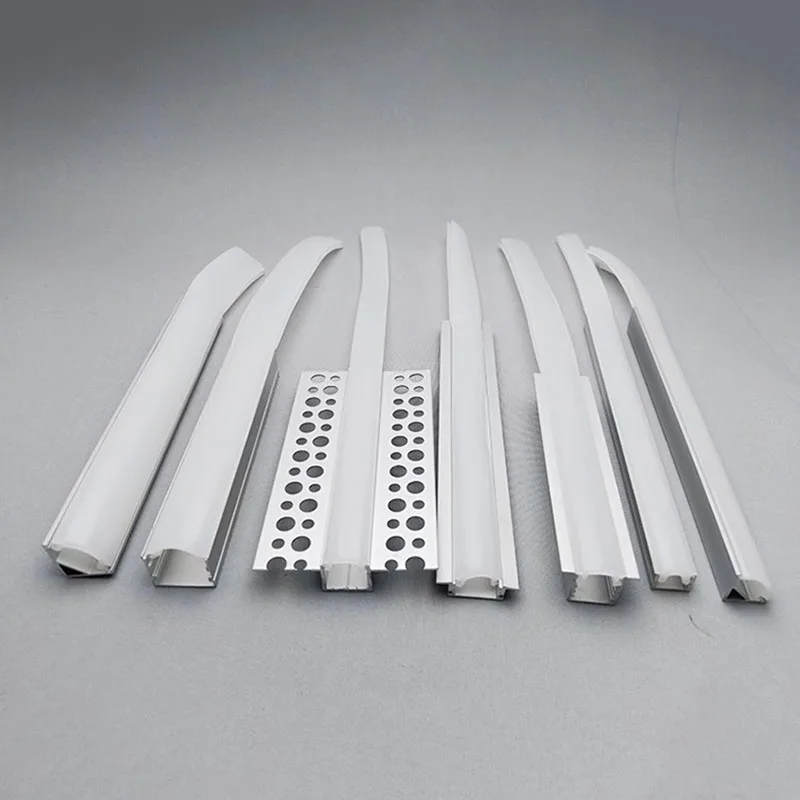 Description Picture 4 of item1-10M Led Aluminum Profile Channel Diffuser Flexible Silicone Cover Table Lamp Pendant Lamps Replaceable Lampshade Accessories