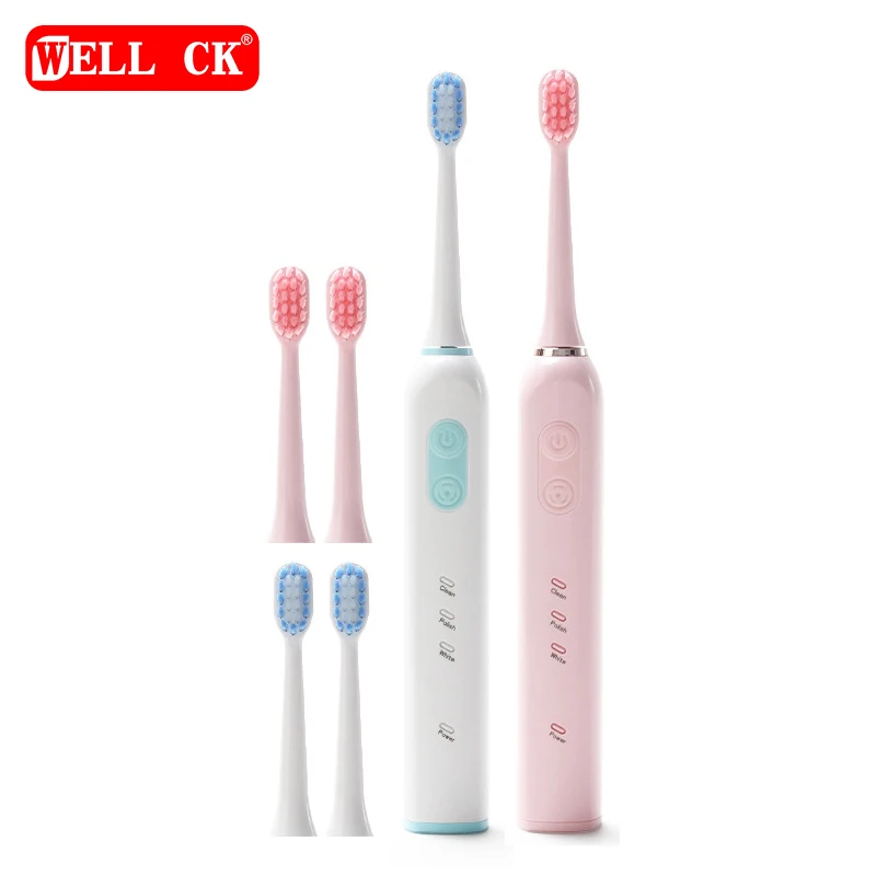 Adult Three-position USB Charging Soft Far Sonic Electric Toothbrush Waterproof Student Party Dormitory Home Brush Head Gift