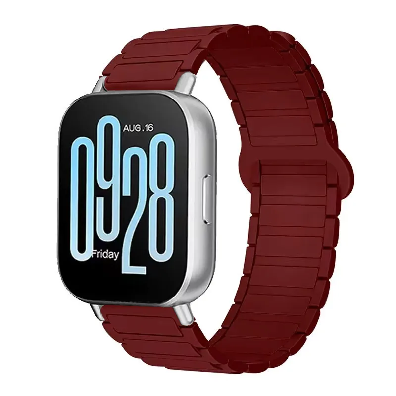 Magnetic Silicone Loop Strap Wristband, 22mm