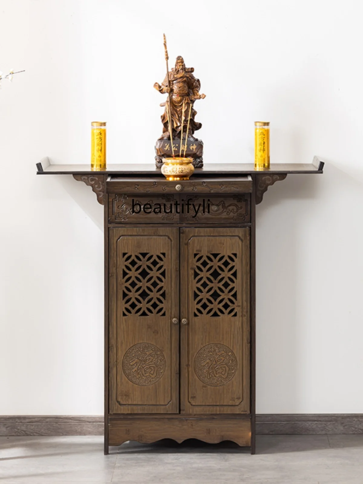 

Buddha Cabinet Altar Buddha Table Buddha Niche Buddha Cabinet Incense Burner Table Household Worship Table