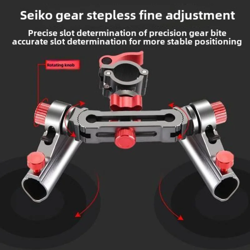 Aluminum Alloy Fishing Rod Pole Stand Bracket, Support Holder, Adjustable Clamp, Fishing Tackle Tool, Fish Chair