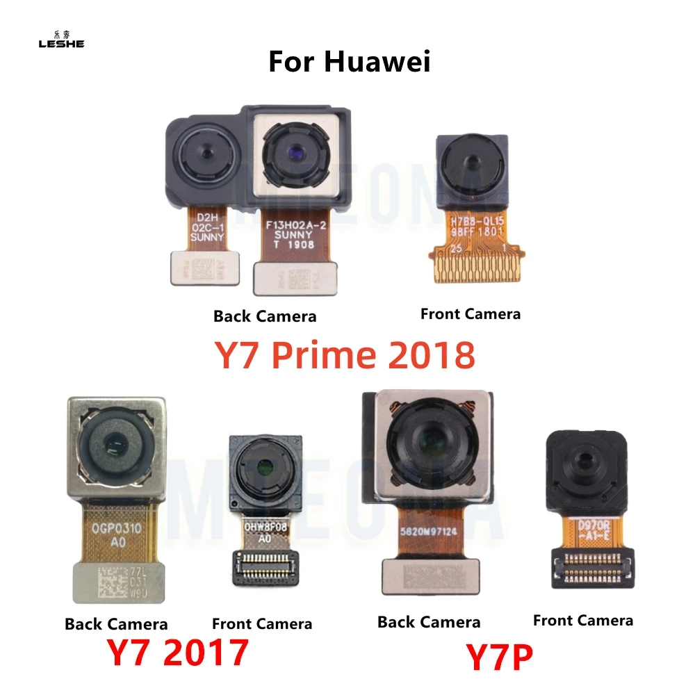 

Original For Huawei Y7 Prime 2017 2018 Y7P Back Rear Camera Module Flex Cable +Front Facing Camera Replacement