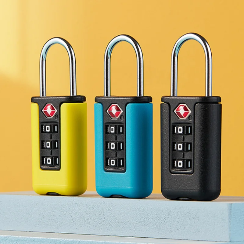 Approved Luggage Lock 3 Digit Combination Password Lock Travel Suitcase Security Padlock Black - Image 2