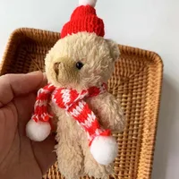 Weihnachtsbär Plüsch  Schlüsselanhänger – Bild 6