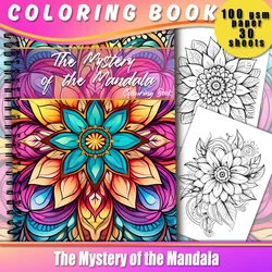 Deluxe Spiral Adult Coloring Book - 30 Premium Sheets, Thick Paper, Perfect Gift (PURPLE)