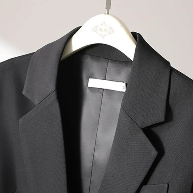 #0724 Spring Black Vest Women Single Button Office Blazer Vest Waistcoat Slim Fit Elegant Sleeveless Vest Coat Female Outerwear