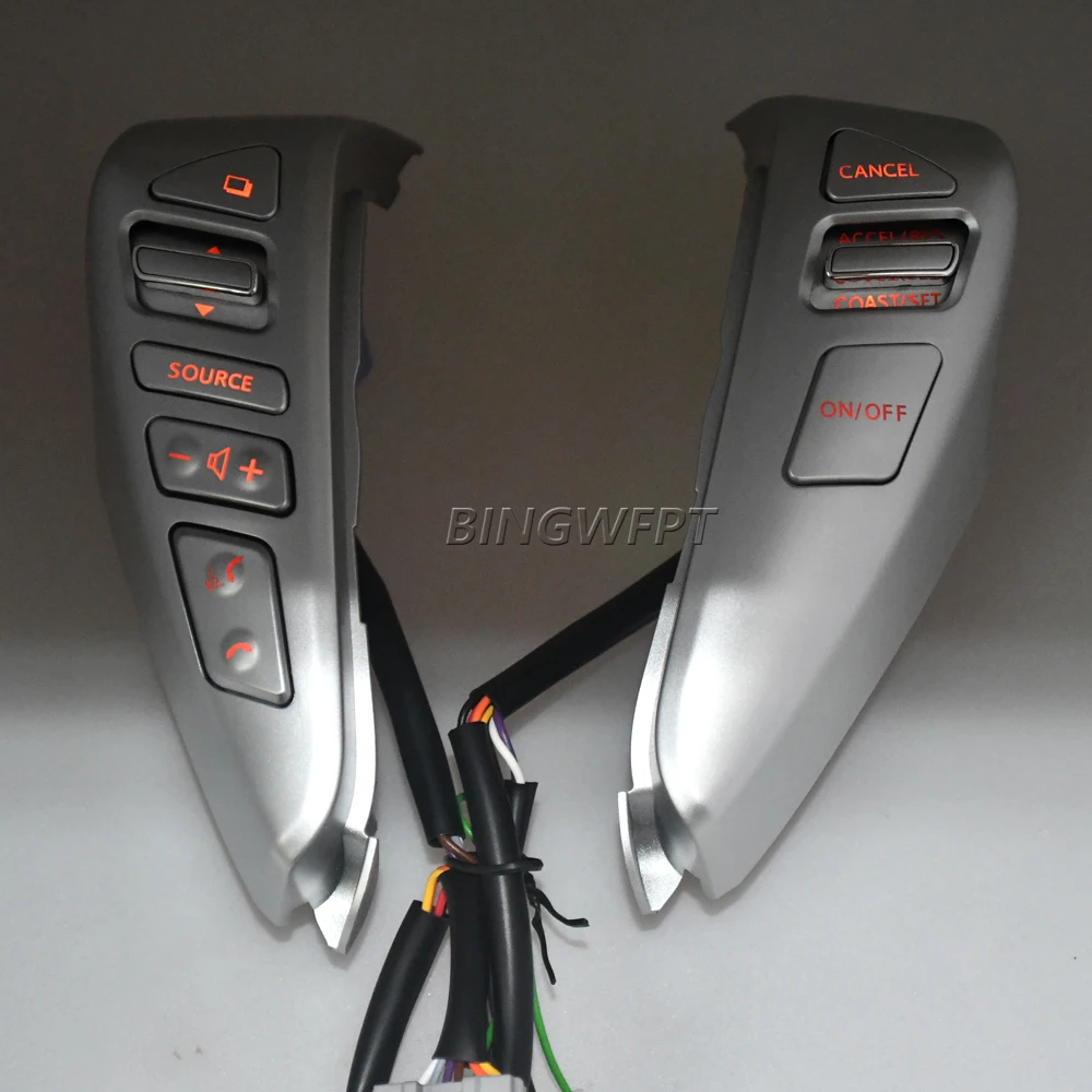 Фото Кнопки на руль 25550-3DA6A для Nissan Sentra Livina Almera Cube Versa Note, новинка, переключатель круиз-контроля, Кнопка громкости звука №5