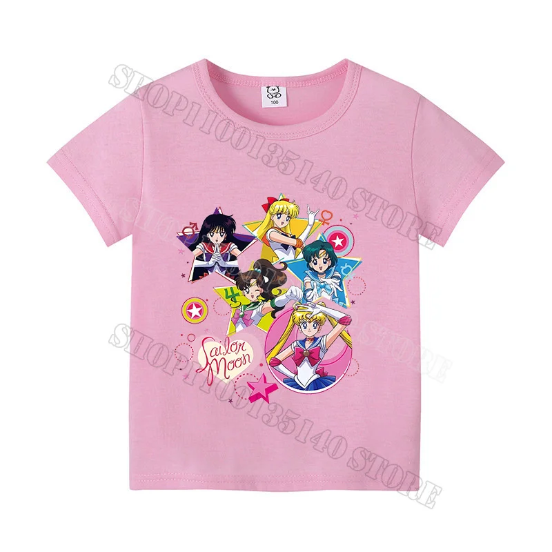 Colorful Cotton Cartoon Print T-Shirt