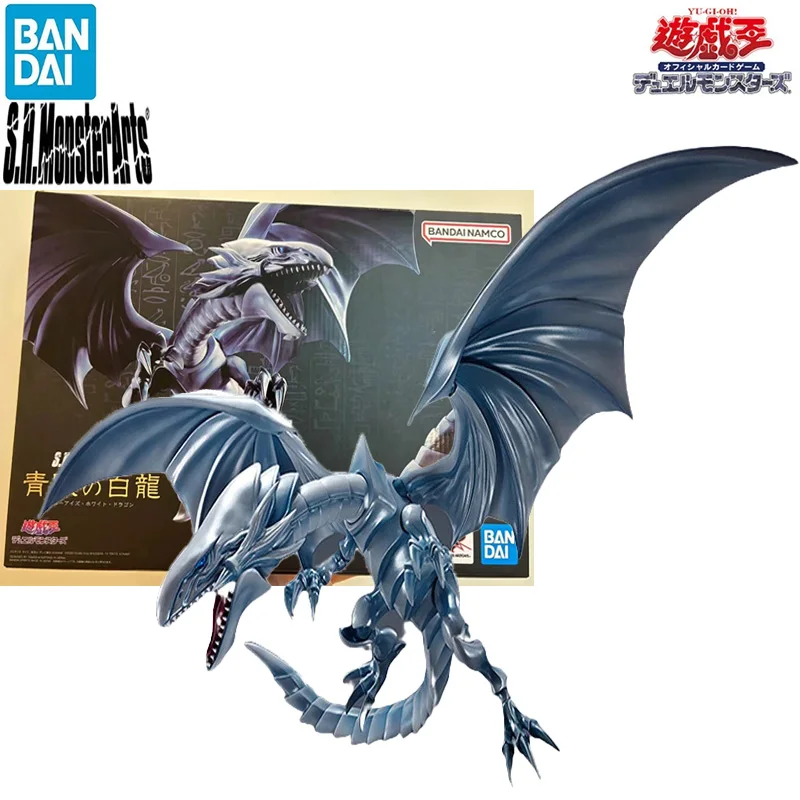 

In Stock BANDAI S.H.MonsterArts Yu-Gi-Oh! Duel Monsters Blue-Eyes White Dragon PVC 22CM Anime Action Figures Model Ornament Toy