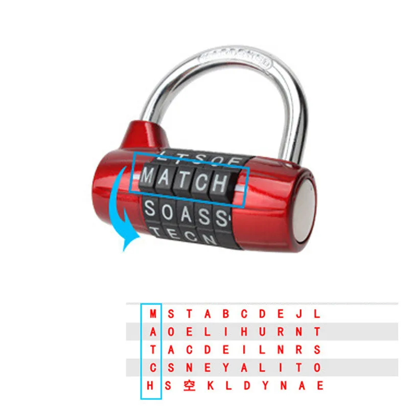Secure Combination Padlock for Gym, School, Fence, Toolbox, and Storage