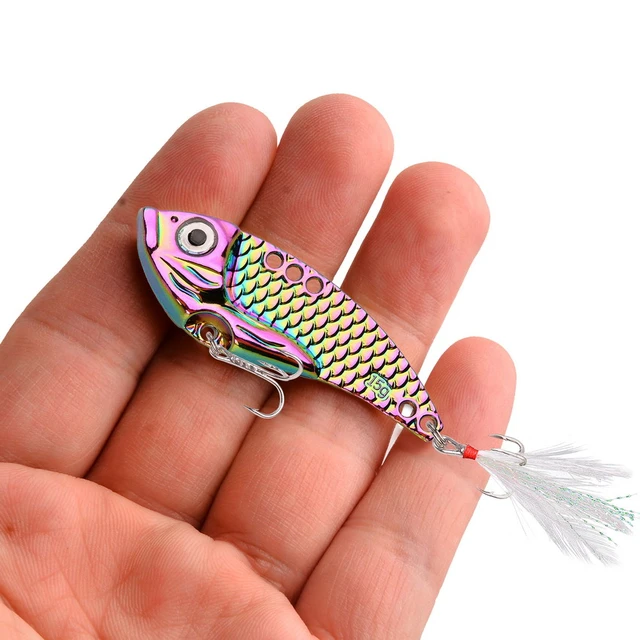 Colorful Metal VIB Hard Fishing Lure 5g 7g 10g 15g Bass Crankbait Fishing  Spinner Blade for