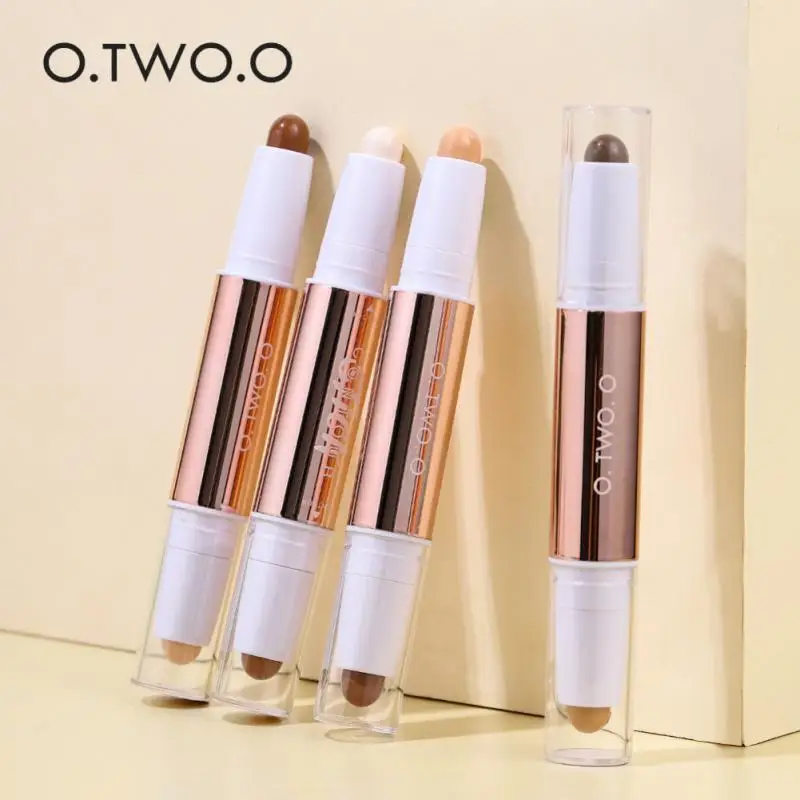 Double-ended Dual-use Contour Stick Nose Shadow Repair Highlighter Powder Concealer Shadow Repair Pen Lasting Makeup Cosmetics sponge head concealer liquid concealer makeup concealer waterproof concealer face concealer contour stick