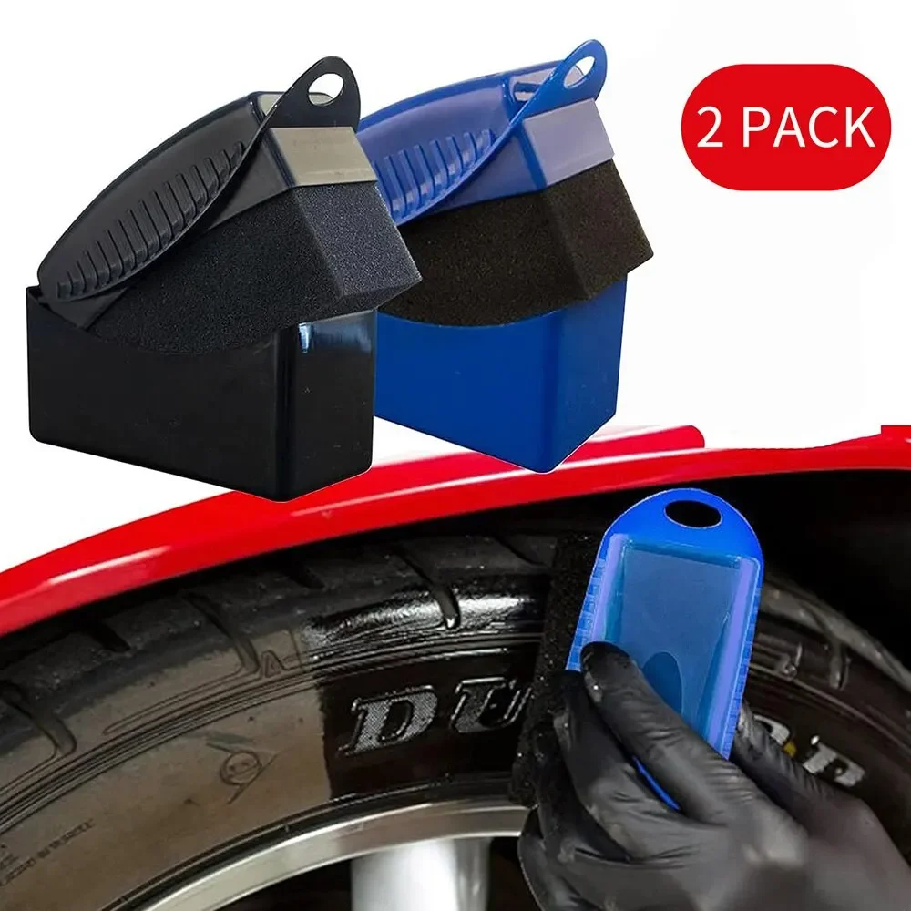 

2Piece Car Tires Waxing Polishing Cleaning Wipe Washing Tire Tyre Wheel Rim Trim Contour Detailing Dressing Sponges Car Wash