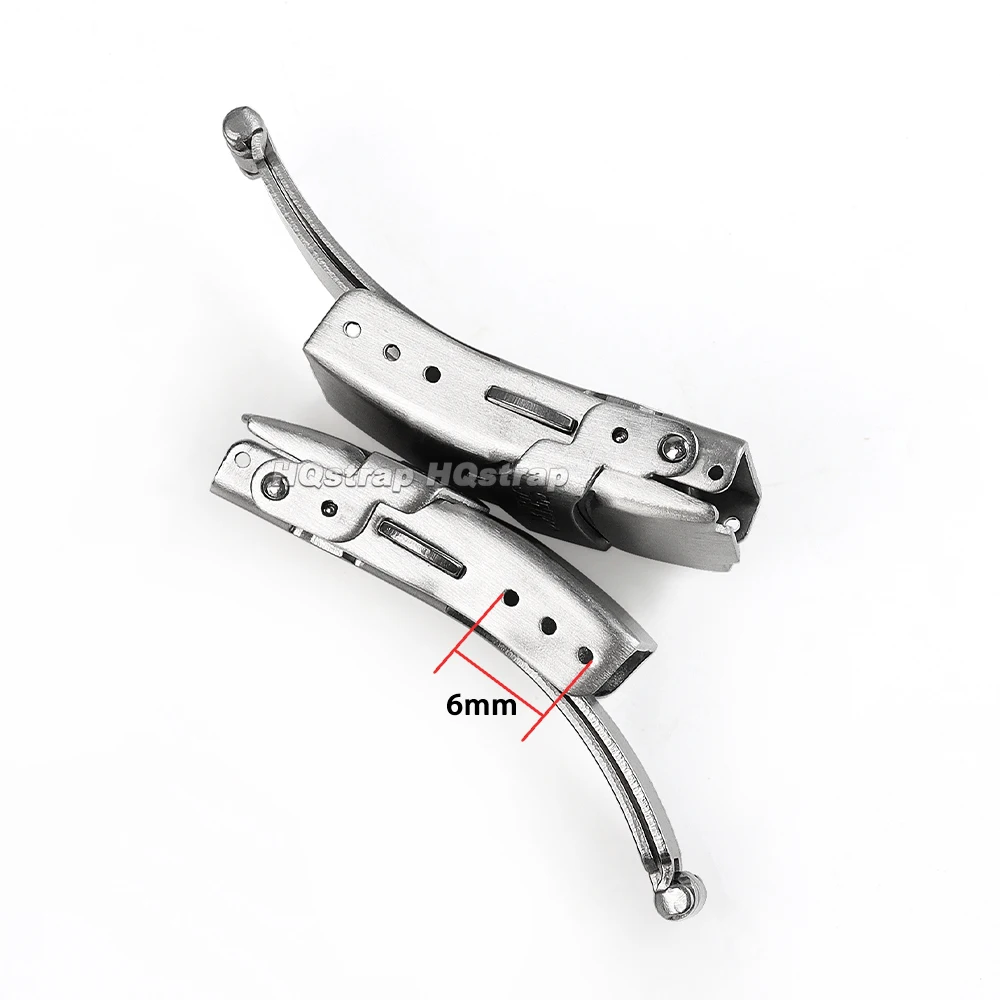 Premium Stainless Steel Double Press Folding Watch Clasp - Diving Style Replacement Buckle