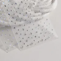 1pcs Small Starlight Nail Art Sticker Bronzing Gold Silver Laser Nail Decoration Decals DIY Manicure Self Adhesive Slider 1