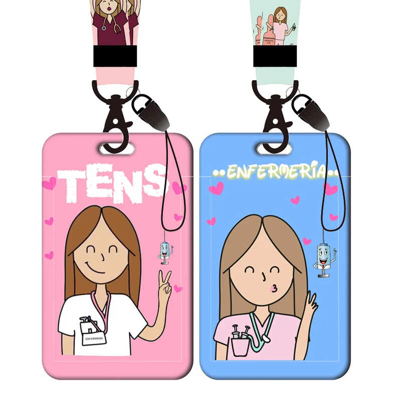 

TENS Nurse Card Holder Lanyards for Keychain Hospital Doctor Card Holders Neck Strap Worker Door Badge Holder Gift Credential