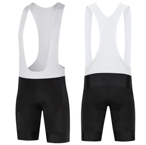 Summer New Strap 9D Gel Cushion Men's Black And White Cycling Jersey Shorts