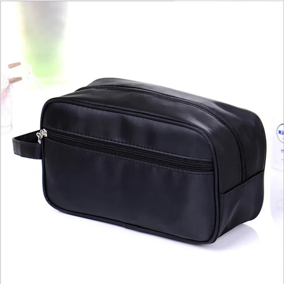 Men Travel Makeup Zipper Cosmetic Organizer Pouch