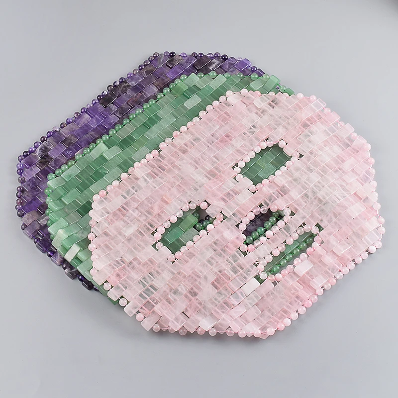 New Natural Stone Jade Eye Mask Cooling Massager Lift Fatigue Puffiness Facial Dark Circles Therapy Deep Sleep Beads Tools