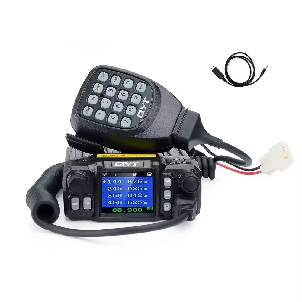 모바일 무전기 QYT KT-7900D 오리지널 144_220_350_440MHZ 4밴드 FM 트랜시버 QYT KT-7900D 25W 쿼드 밴드 모바일 인기 상품