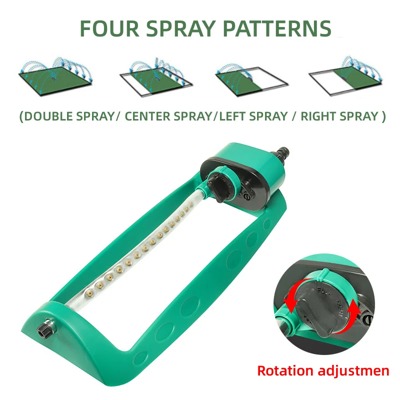 Garden Sprinkler Irrigation Sprinklers Swing Sprinkler 15 Hole Swivel Nozzl Automatic Watering Grass Lawn Sprinkler Irrigation