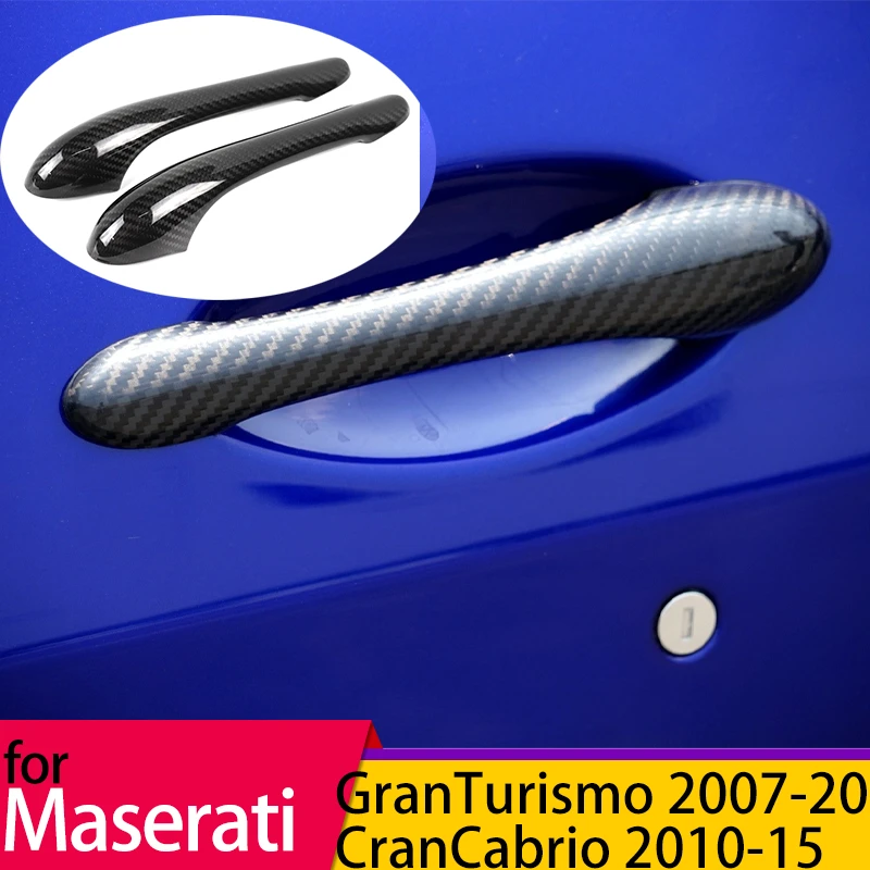 

Real Carbon Fiber Car Inner Door Grab Handle Decoration Trim for Maserati Gran Turismo GranTurismo Gran Cabrio GranCabrio