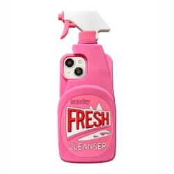 3D Cute Soft Silicone Phone Case - Durable Cleanser Shape Back Cover, Protective and Fun Design - iPhone 12 Pro Max (Pink)