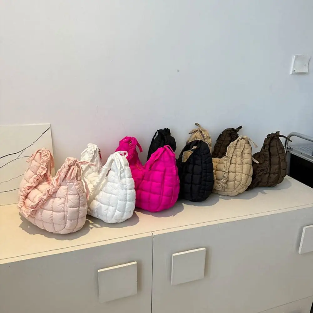 

Fashion Women's Shoulder Bag Bubble Crossbody Bags Puffy Handbag Large Capacity Underarm Bag New Solid Color Quilted Tote Bag