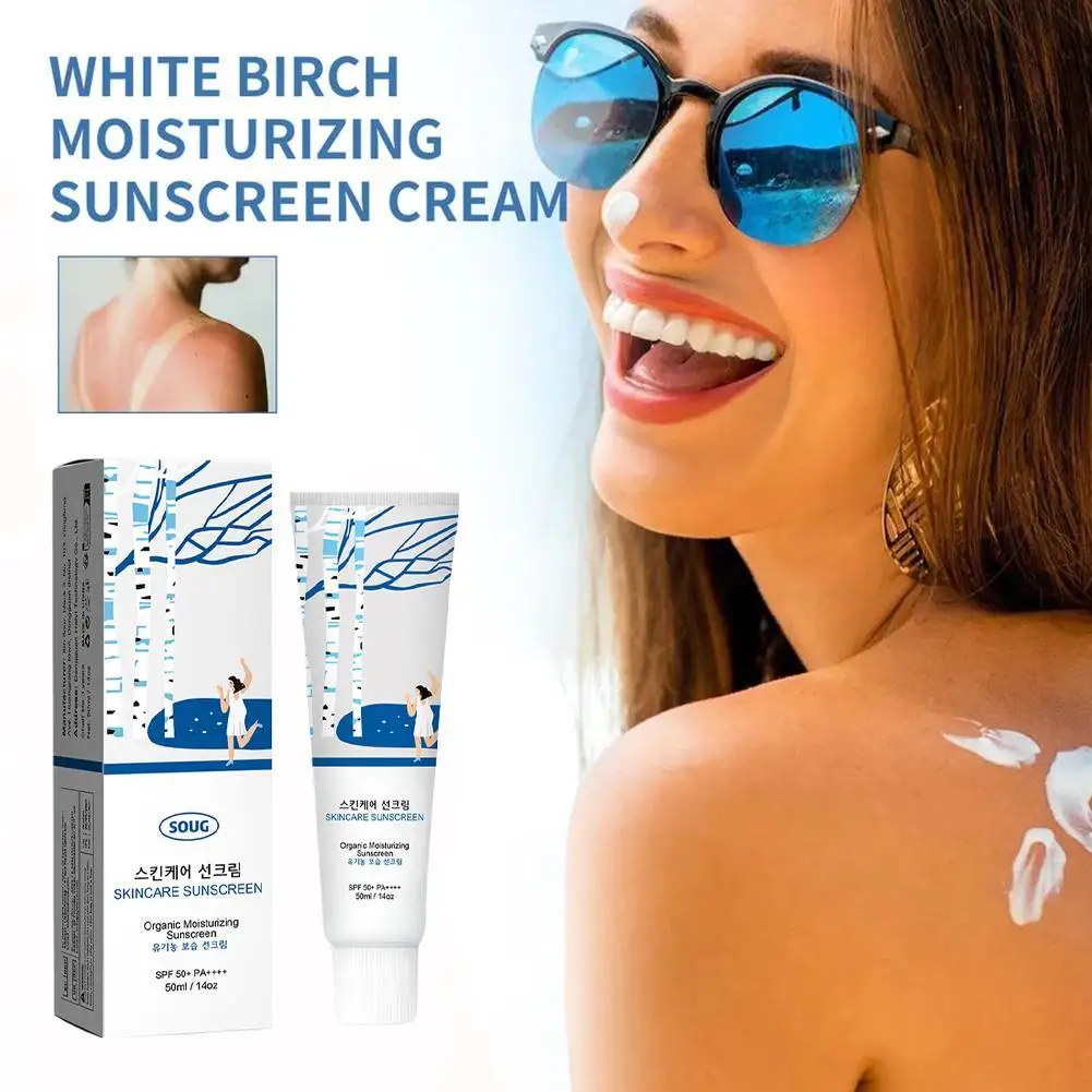 

Summer Facial Moisturizing Sunscreen SPF50+ PA++++ UV Protection Refreshing Hydrating Face Care 50ml