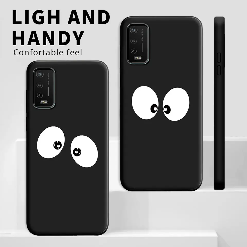 Cover E Vetro Temperato Per Wiko Power U20 – Custodia In Silicone Nero Con Protezione Schermo