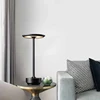 Restaurant cordless rechargeable table lamp aluminum LED metal desk lamp bedroom bedside night lamp bar hotel decorative lamp 2