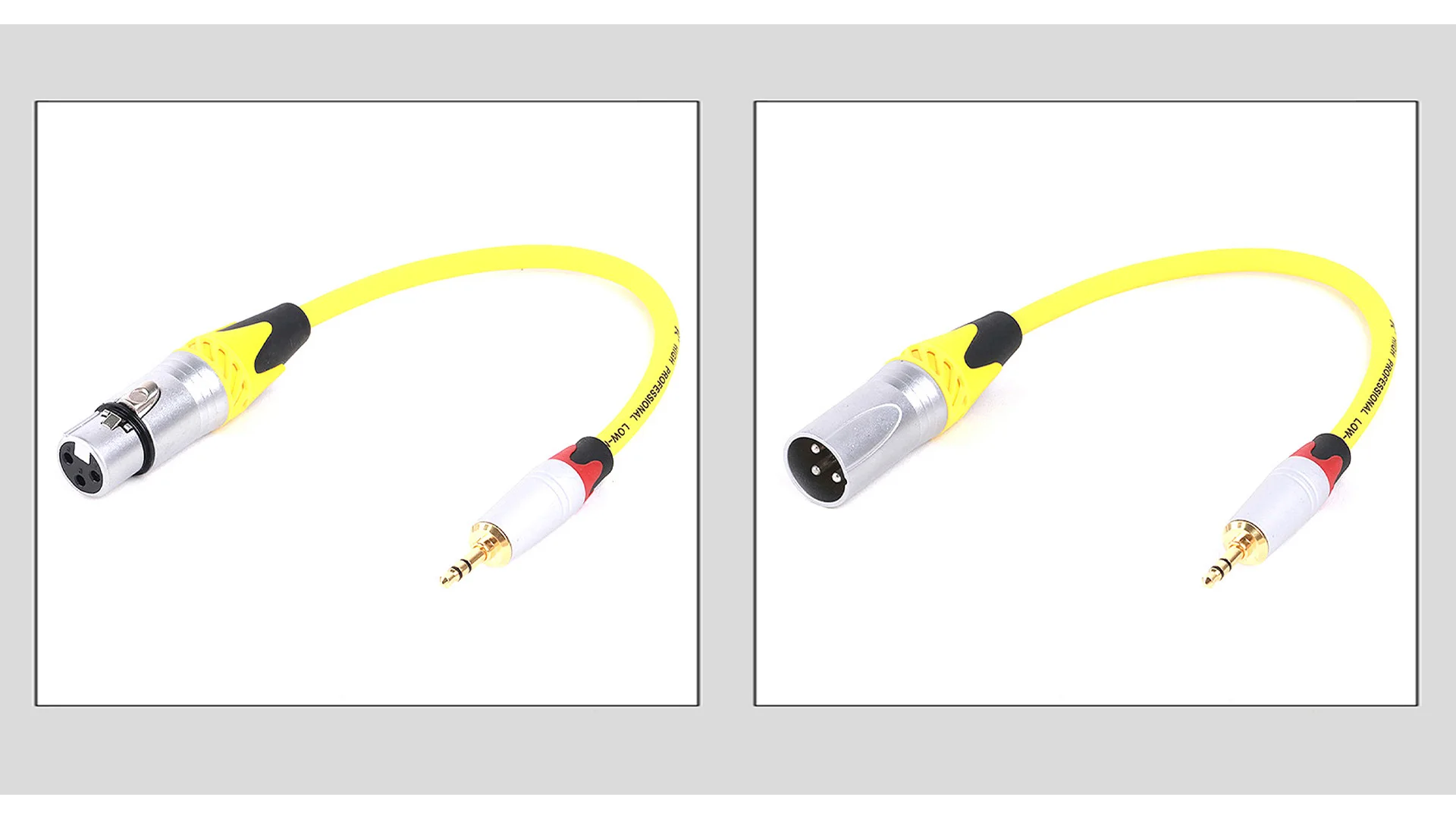 1 Stück 0,3 M-25M 3,5mm(1/8) Stereo-Trs-Stecker auf 3-poliges XLR-Mikrofon kabel PVC-symmetrisch für Mikrofon-/Gitarren-/PA-Systeme – Detail 7