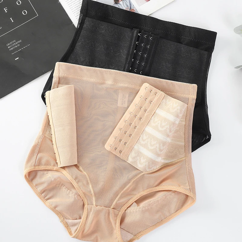 1pcs Womens Shaper Underwears Mid Waist Breasted Butt Lifter Body Shapewear Girl Slimming Flat Belly Panties Waist Cincher Brief 1