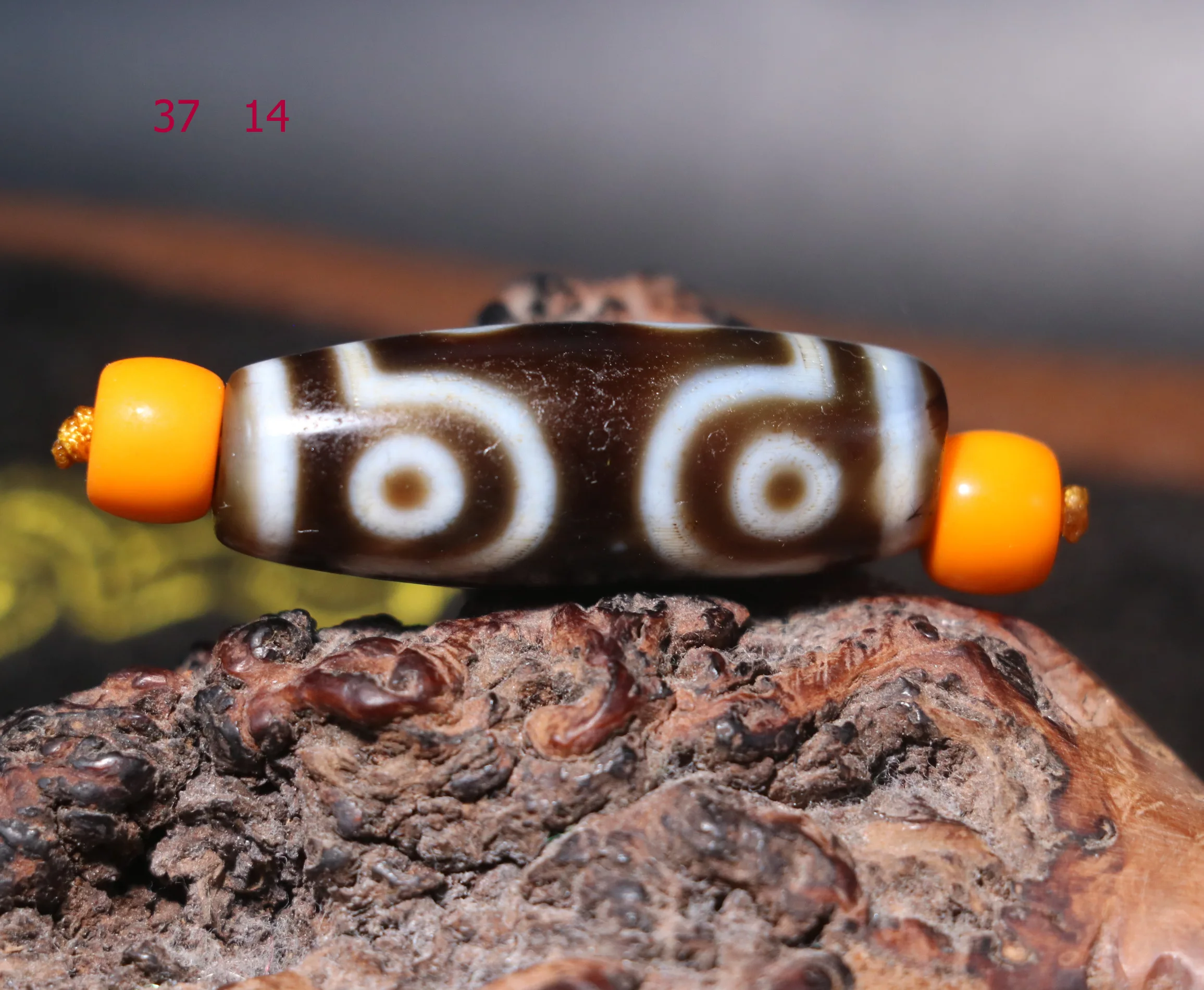

Treasure Magic Energy Тибетский Старый Агат 7 глаз большой символ удачи бусины дзи Totem подходит для изготовления браслета Lkbrother UPD221211A12