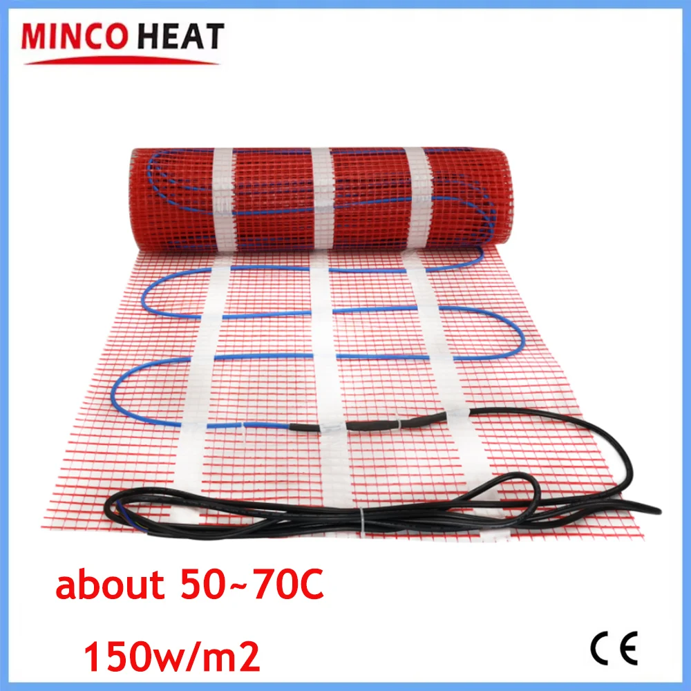 แผ่นทำความร้อนพื้น MINCO HEAT 150w/m2 0.5~5m2 สำหรับระบบทำความร้อนพื้นกระเบื้องเซรามิกและพื้นไม้ 1