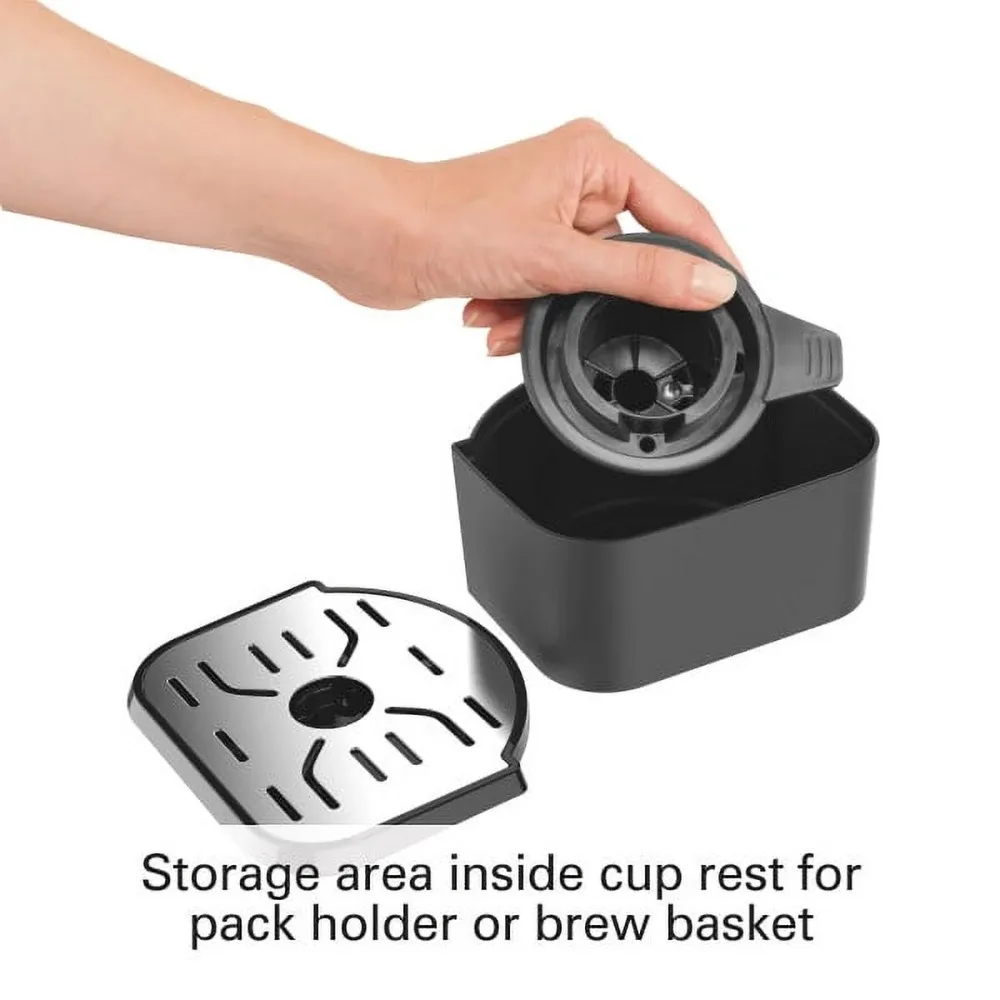 Programmable Single Serve Pod to 12 Cup Coffee Maker, Black 2